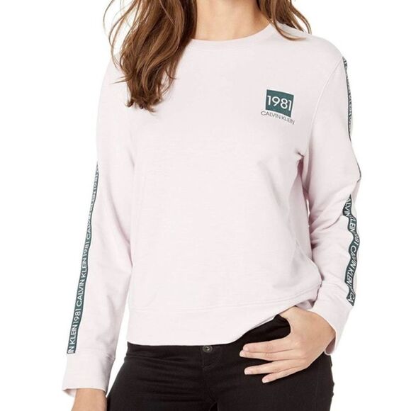 Calvin Klein BOLD 1981 Pink Green Long Sleeved S - Picture 1 of 7